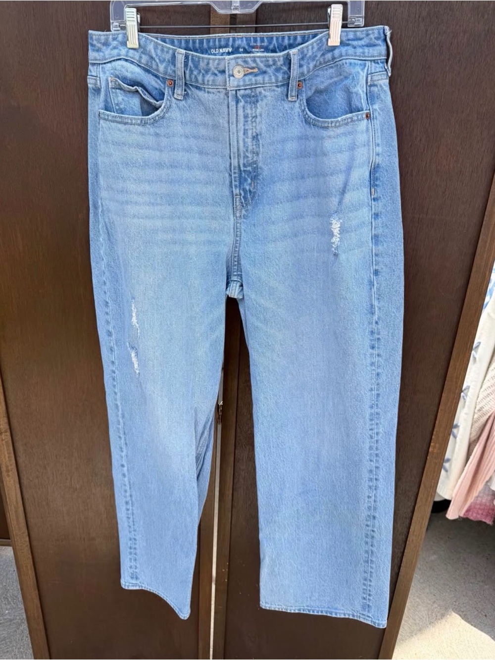 Old Navy Curvy High-Rise Wide Leg Denim Jeans